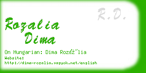 rozalia dima business card